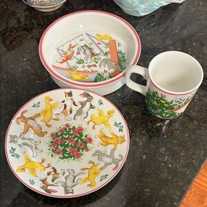 Tiffany & Co. Tiny Tiffany Animal-Themed Dinnerware Set